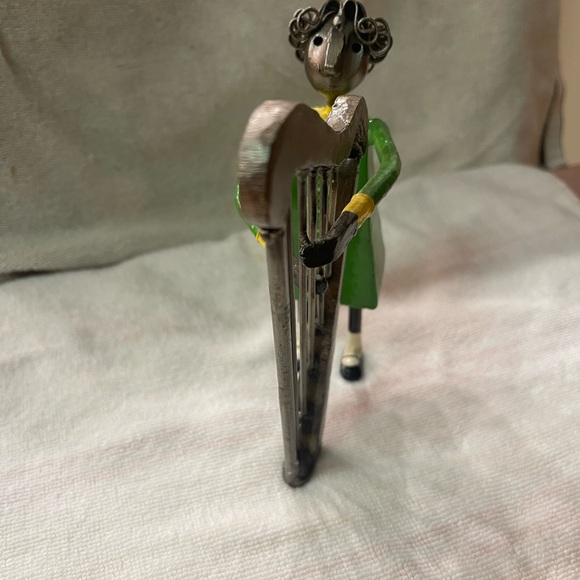 Arte Felguezer Sculpture Girl with Harp signed by Arte Felguezer - Picture 4 of 6